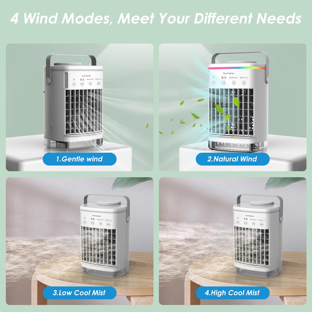 Portable 3-IN-1 Evaporative Air Cooler 700ML W141221
