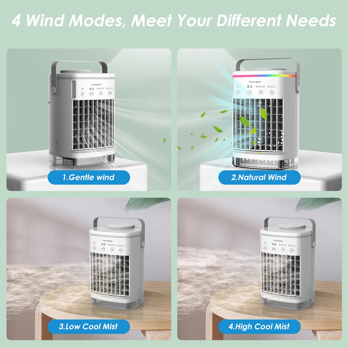 Portable 3-IN-1 Evaporative Air Cooler 700ML W141221