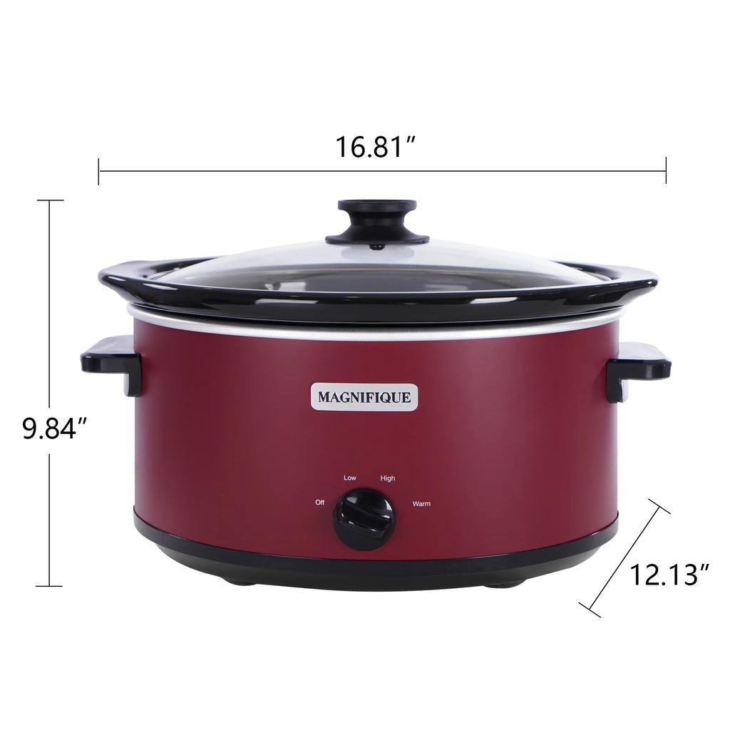 8 Quart Red Slow Cooker G1224