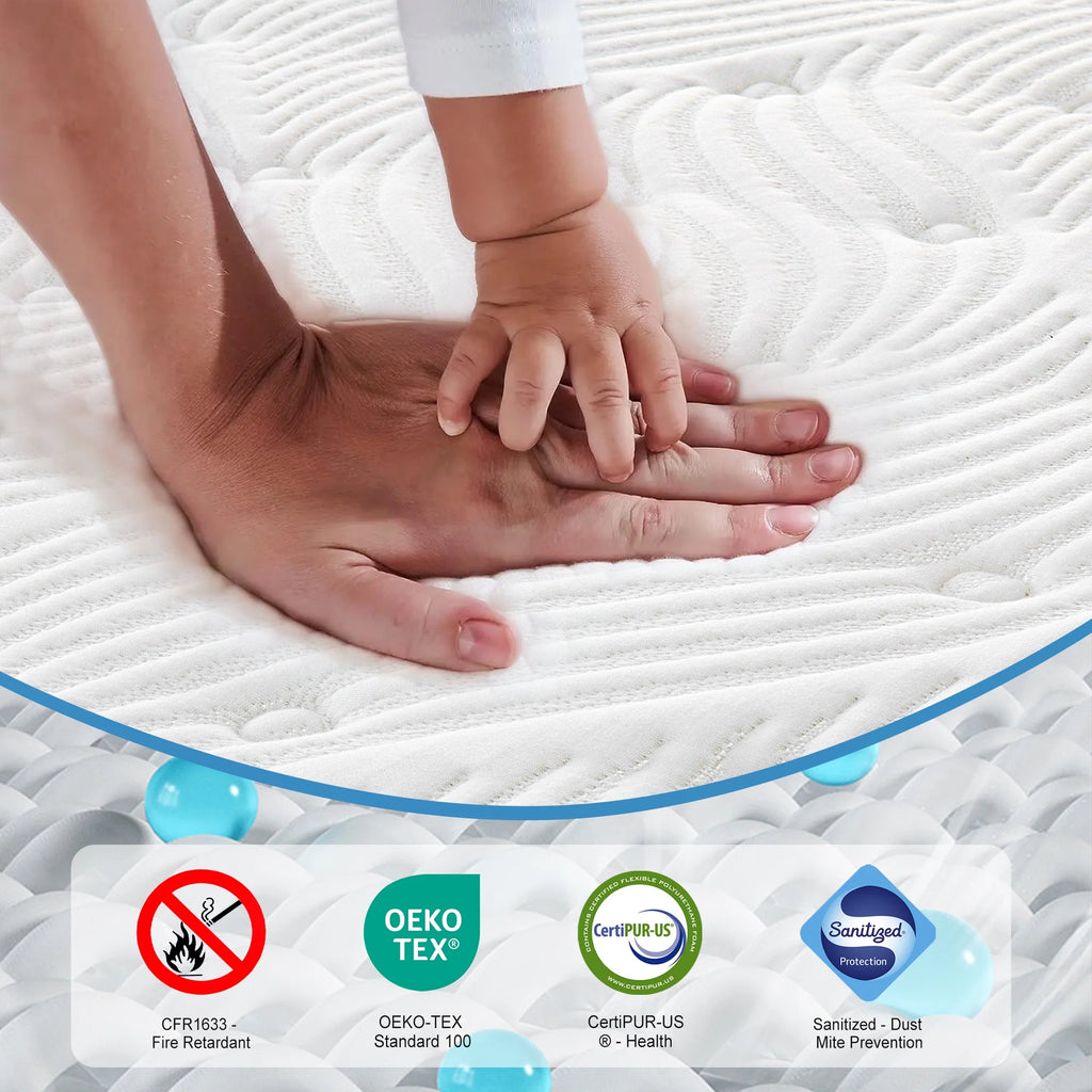 Queen Gel Memory Foam Hybrid Mattress T310175