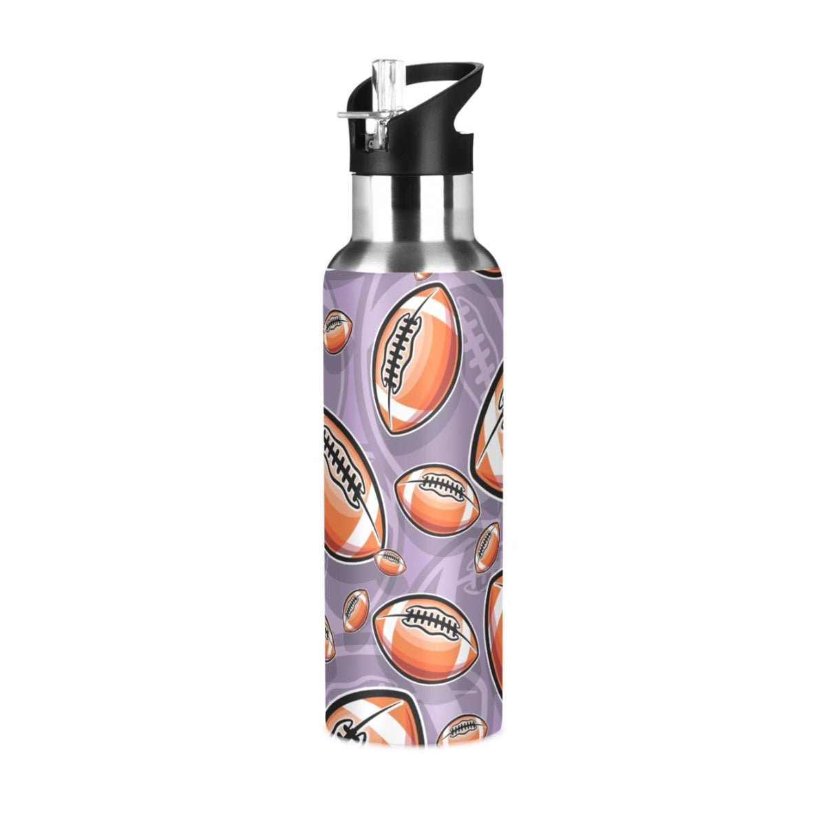 20 oz Insulated Stainless Steel Water Bottle with Straw Lid E8538