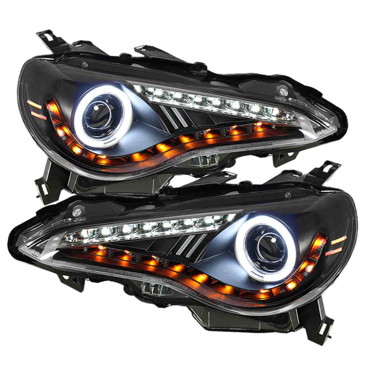 Black LED Projector Headlights R37750