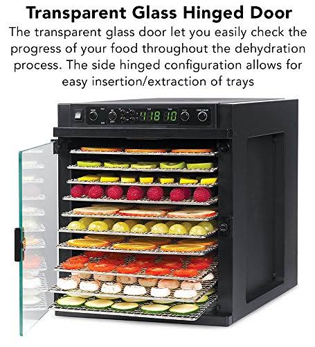 Digital Food Dehydrator with Stainless Steel Trays K54366