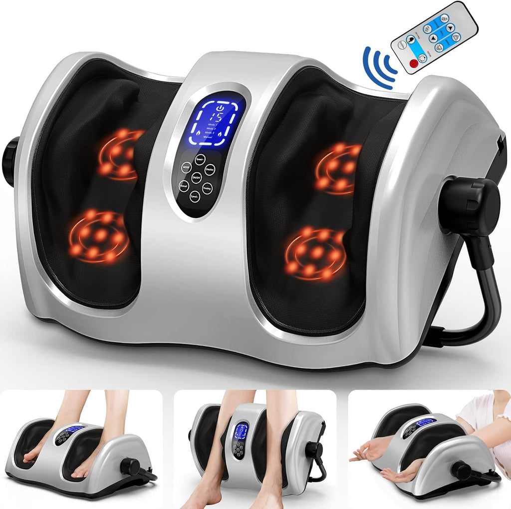 Shiatsu Foot and Calf Massager with Heat, Electric Foot Massager W126