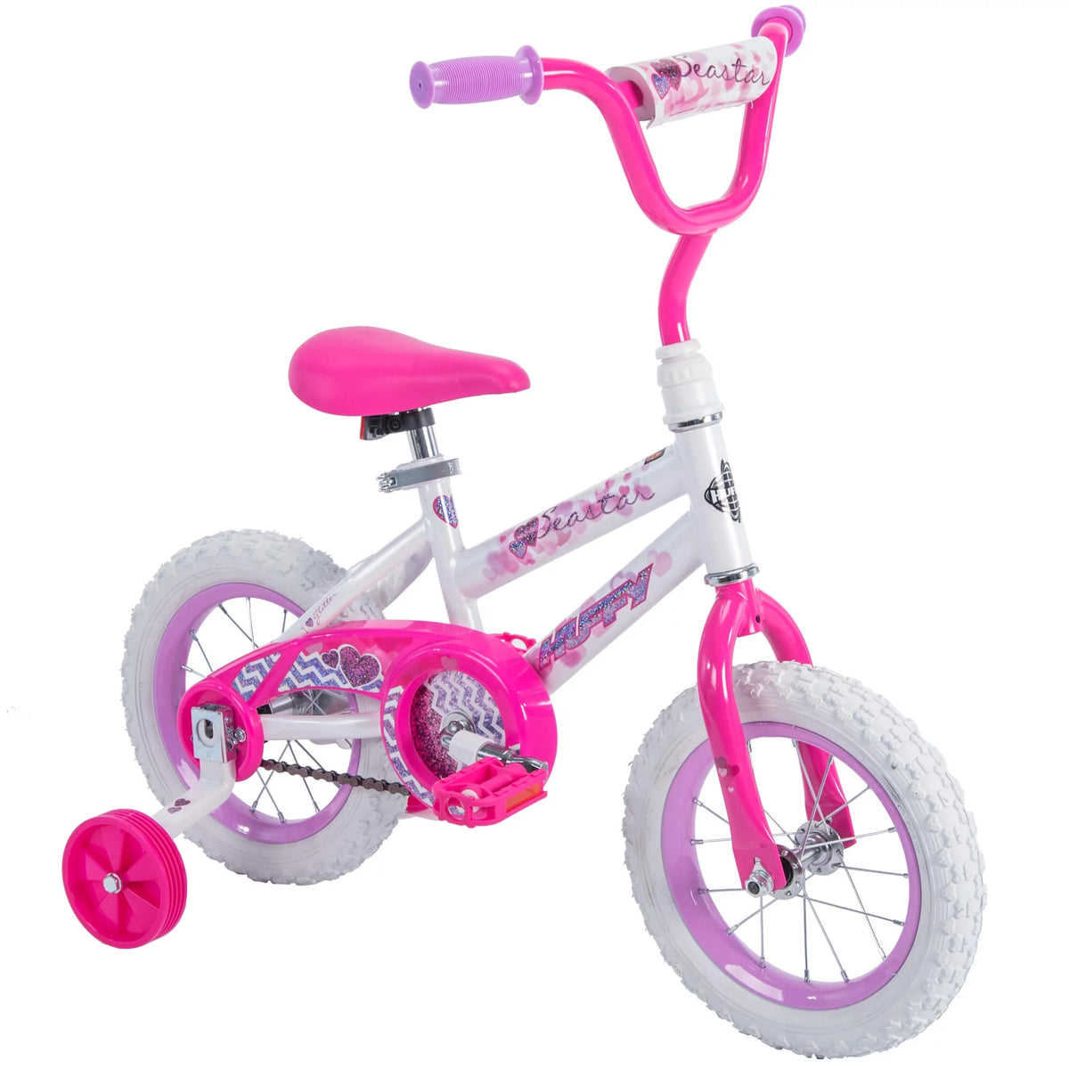 12 in. White Kids Bike L353