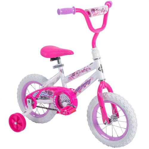 12 in. White Kids Bike L353