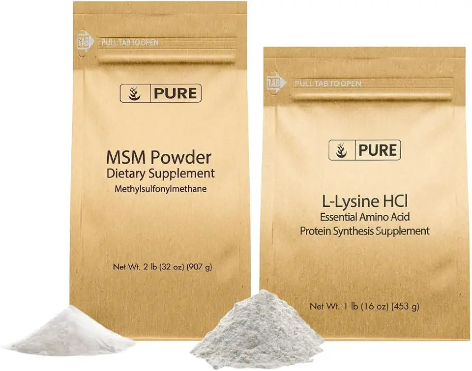 L-Lysine HCI and MSM Powder Dietary Supplement Y43835