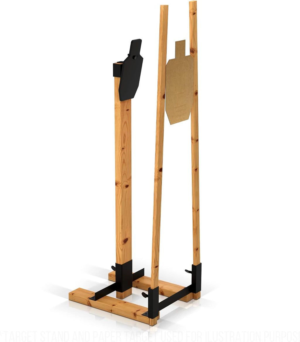 Shooting Target Stand with AR500 Steel Torso Plate and 20 Cardboard Targets V157218