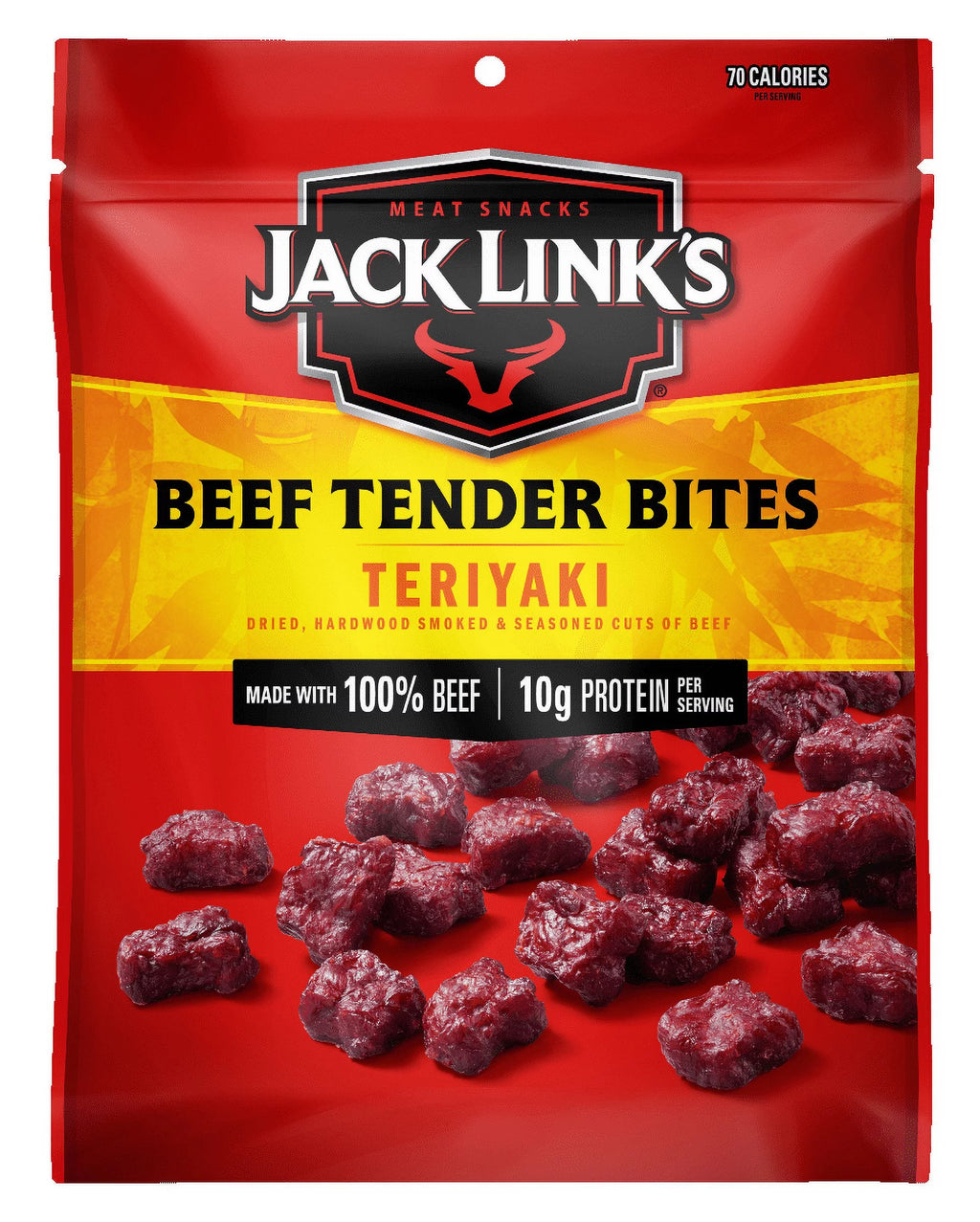 3 Packs Beef Tender Bites Teriyaki 3.25 oz Each V410073