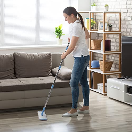 Commercial Flat Microfiber Floor Mop with 4 Washable Pads M35412