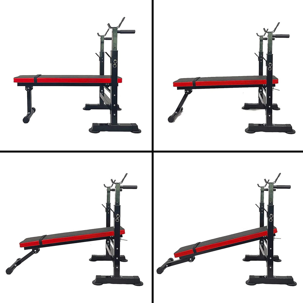 Adjustable Olympic Workout Bench with Squat Rack J277530