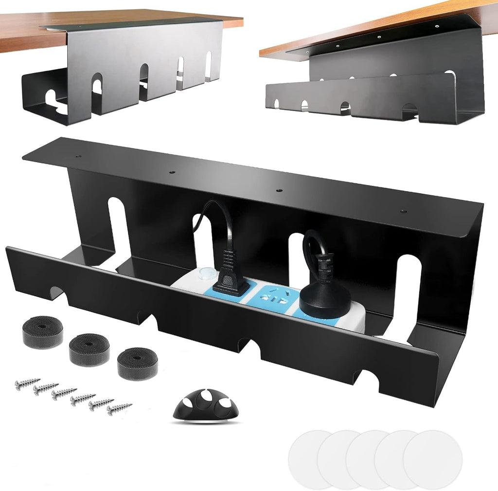 2 x 15.7 in Steel Black Cable Management Tray P479