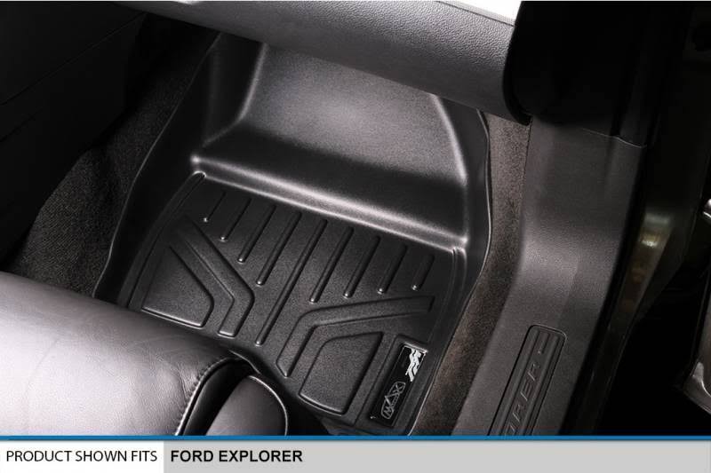 Black All-Weather Floor Mats with Extended Cargo Liner S746251