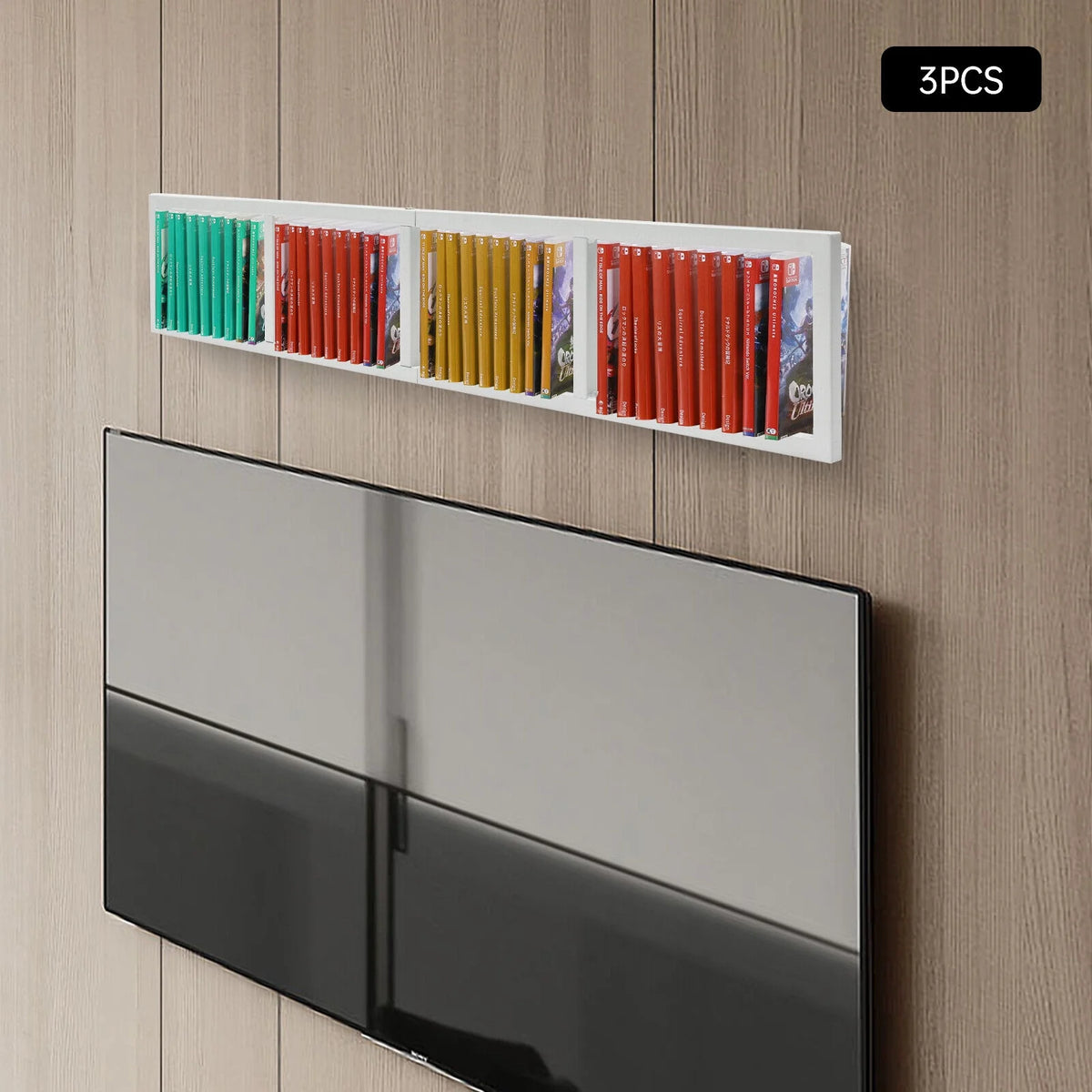 Metal Wall Mount CD DVD Media Storage Rack Y117745