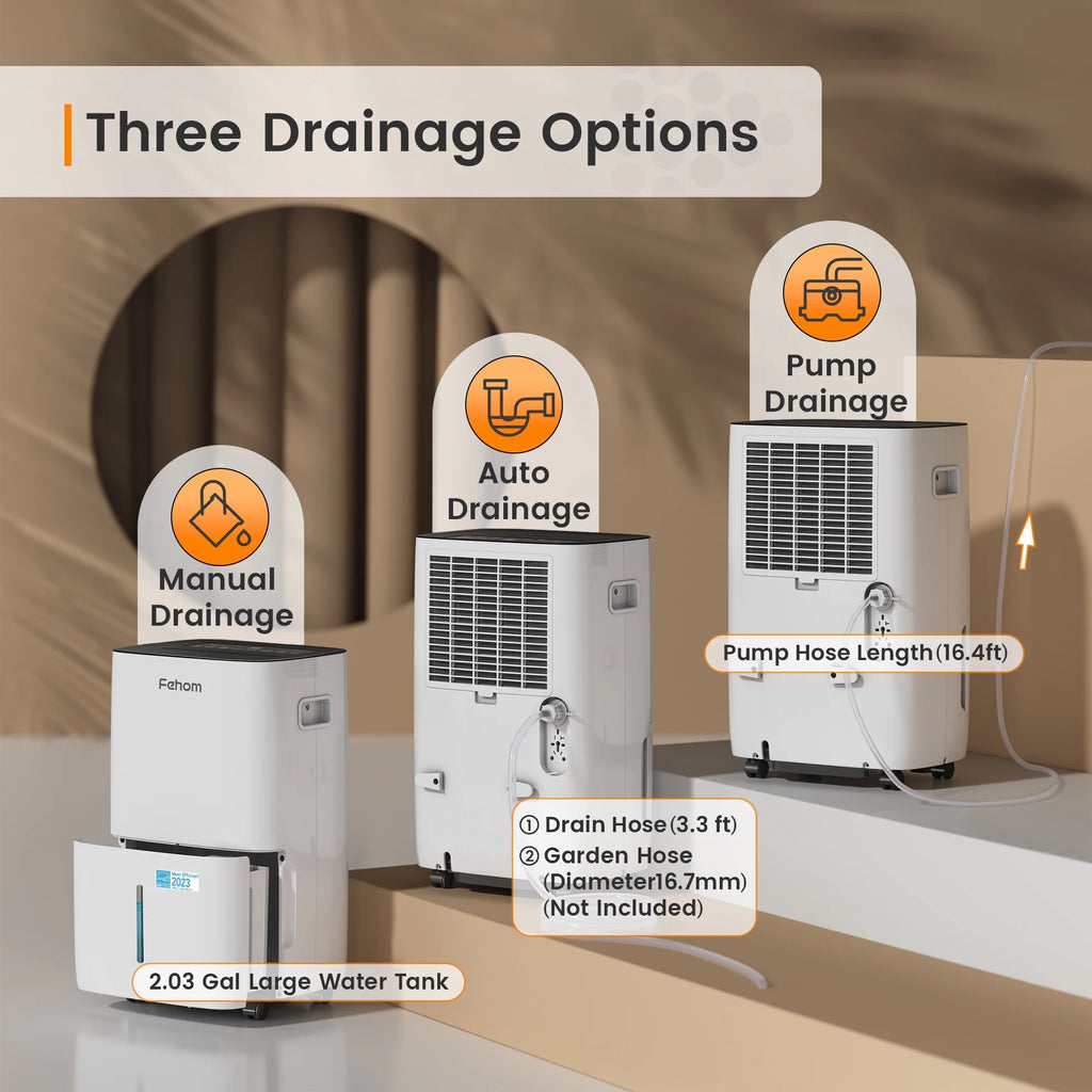 150 Pints Dehumidifier with Pump and Drain Hose O91787