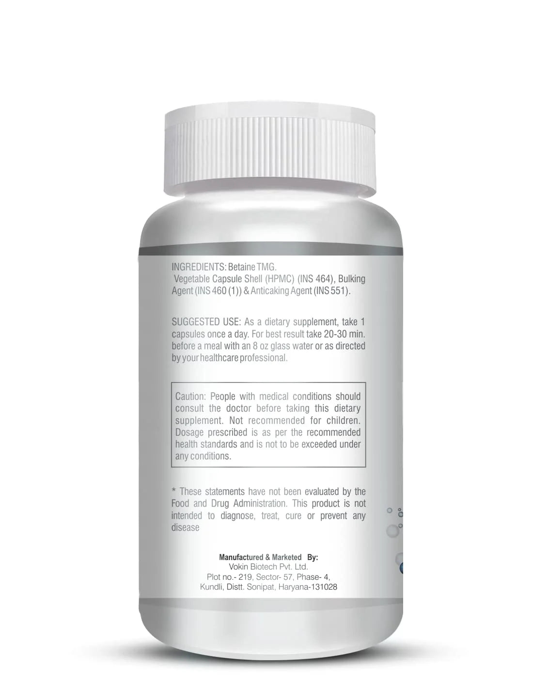 Betaine Trimethylglycine 90 Capsules D79401