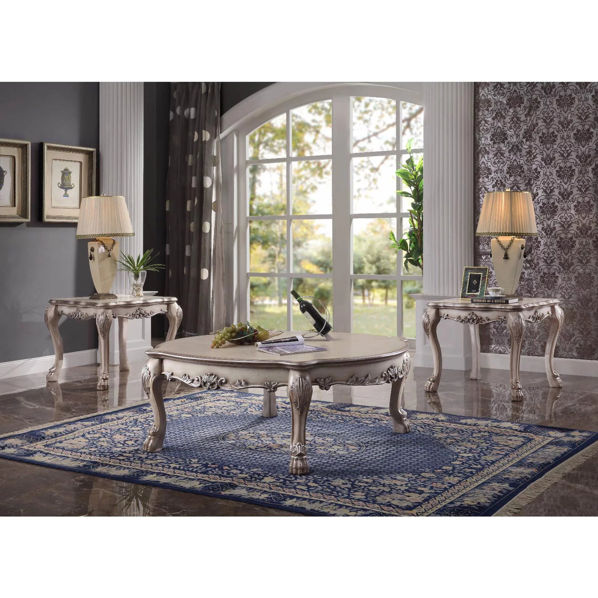 Round Wooden Coffee Table I502293
