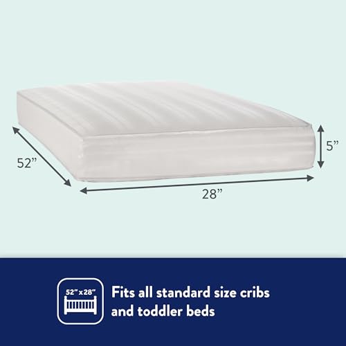 Breathable Crib Mattress with 150 Extra Firm Posture Support Coils K434