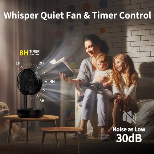 20000mAh Portable Rechargeable Foldable Fan with 8-Speed C899
