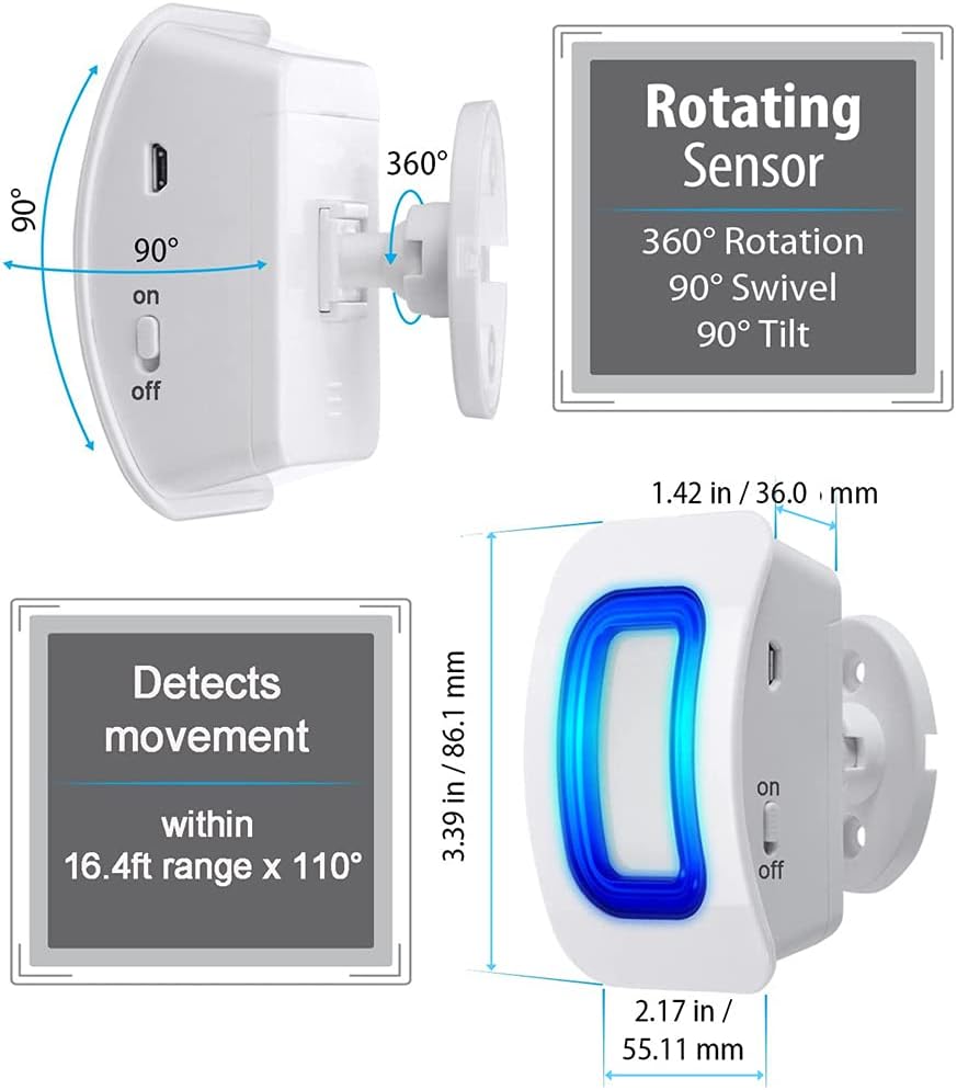 Wireless Motion Sensor Alert Alarm with 3 Receiver and 2 Monitor Motion S8222