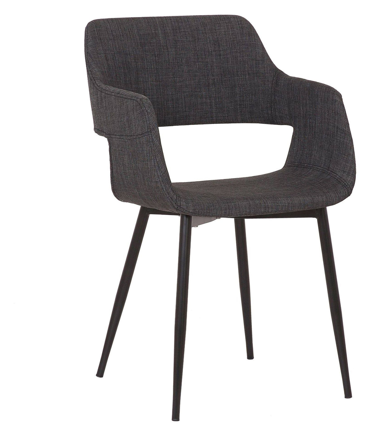 Charcoal Open Back Dining Accent Chair Y401