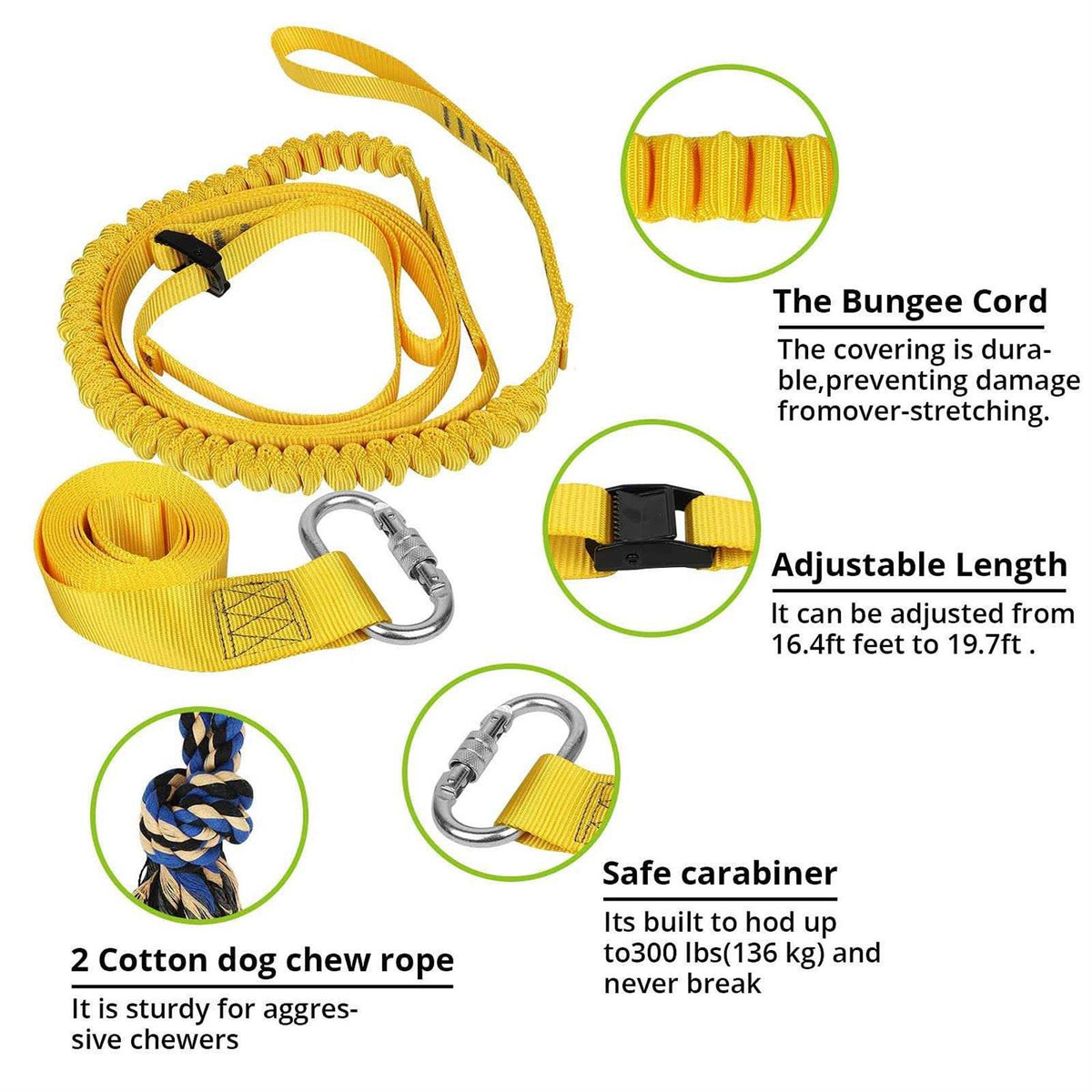 Dog Hanging Bungee Tug Toy D8173