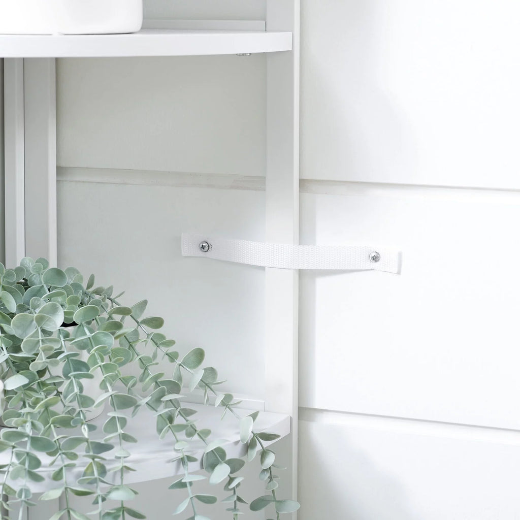 5 Tier White Corner Bookcase Shelf A72060