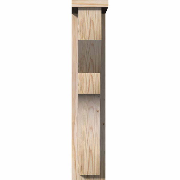 Monterey Smooth Corbel with Backplate, Douglas Fir L34366