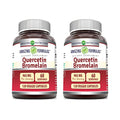 Quercetin 800mg with Bromelain 165mg 120 Veggie Capsules Supplement Pack of 2 D19383