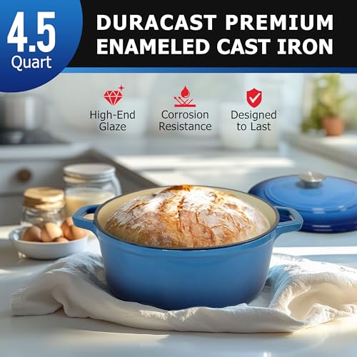6qt Enameled Cast Iron Dutch Oven with Lid W620883