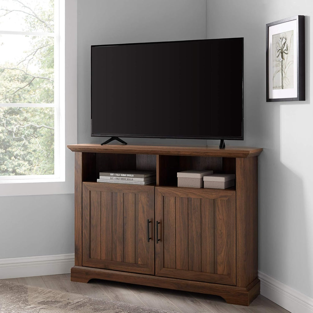70 Inch Stone Grey Metal and Wood Fireplace TV Stand J1543