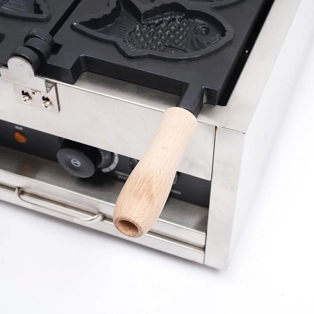Nonstick Stainless Steel Fish Shape Waffle Iron Baker Machine S902