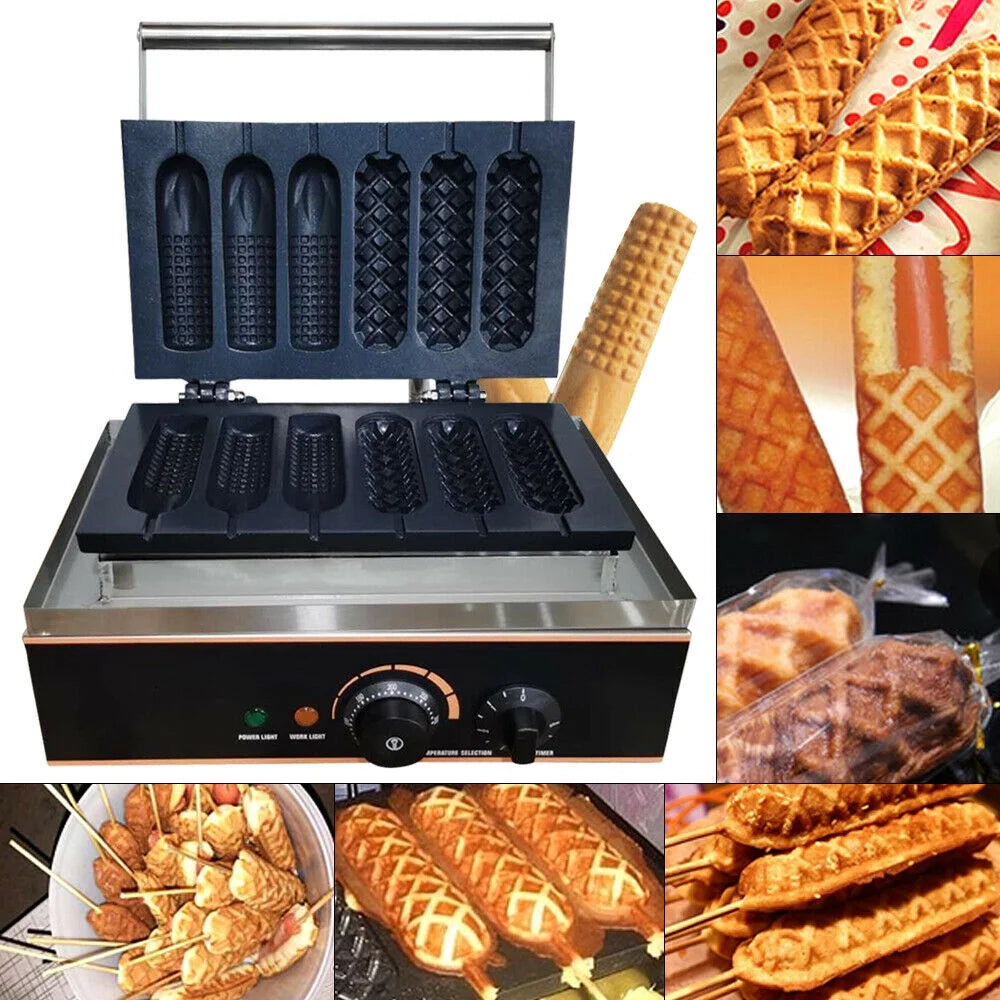 6 Slots Nonstick Electric Waffle Maker C132