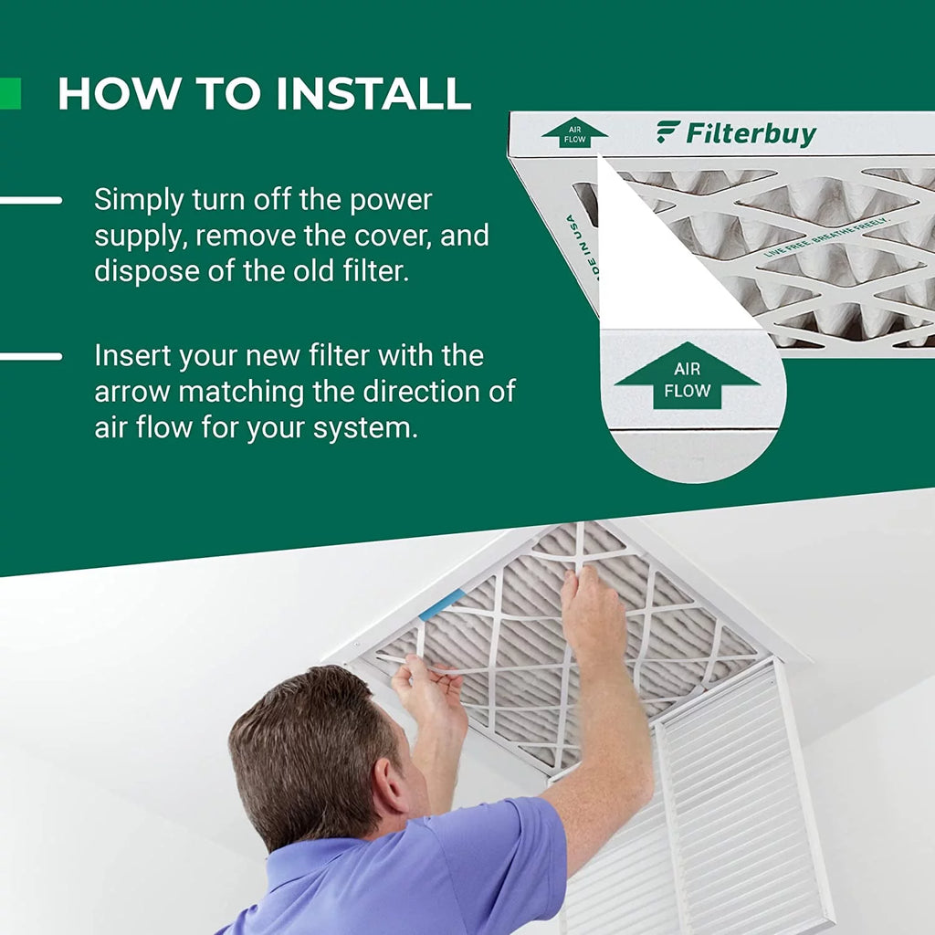 16x25x5 MERV 11 Pleated HVAC Air Filters I439561