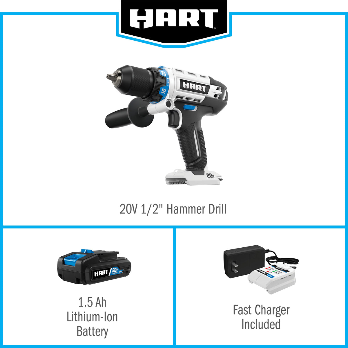 Cordless 1/2-inch Hammer Drill Kit J81368