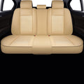 Ice Gray Faux Leather Universal Anti-Slip Car Seat Covers (2 PCS Front Seat) B755598