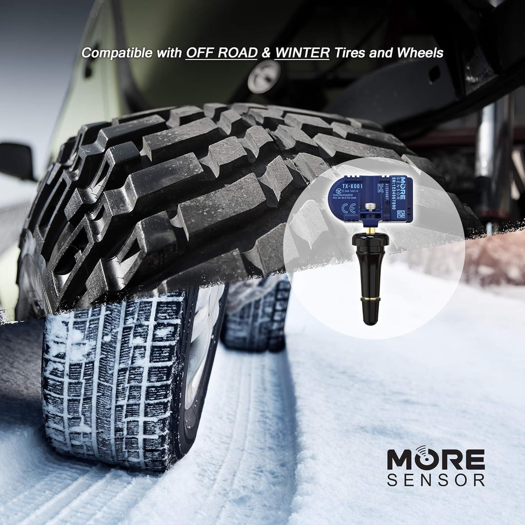 Compact 433MHz TPMS Tire Pressure Sensor 4-Pack Q73662