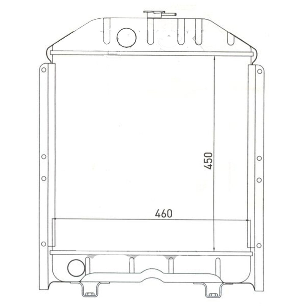Tractor Radiator O9786