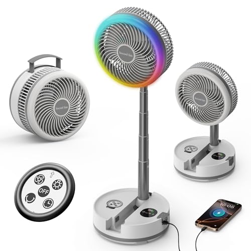 20000mAh Portable Rechargeable Foldable Fan with 8-Speed C899