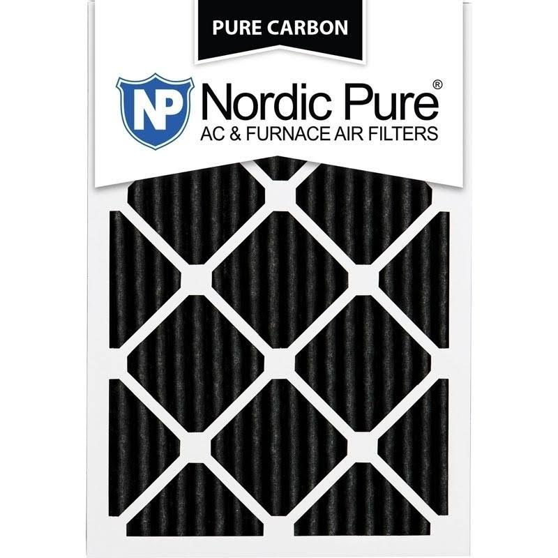 16x25x1 Carbon Pleated AC Furnace Air Filters 12 Pack B21159