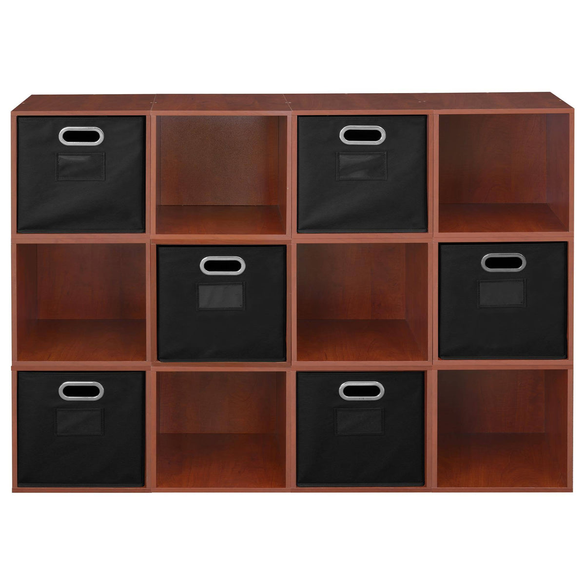 12 Cube Storage Set with 6 Canvas Bins O332