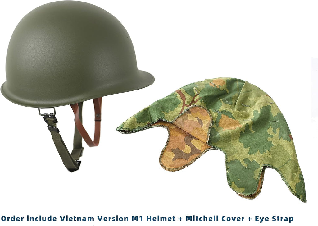 Vietnam War US M1 Helmet with Mitchell Cover K501463