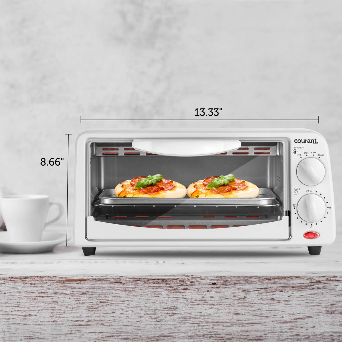 White 4-slice Toaster Oven Z3072
