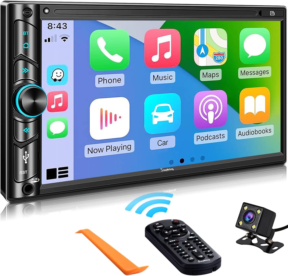 7" Capacitive Touchscreen Car Stereo with Bluetooth 5.0 N10699