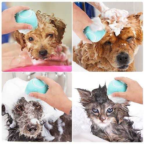 Dog Bath Brush with Shampoo Dispenser O378222