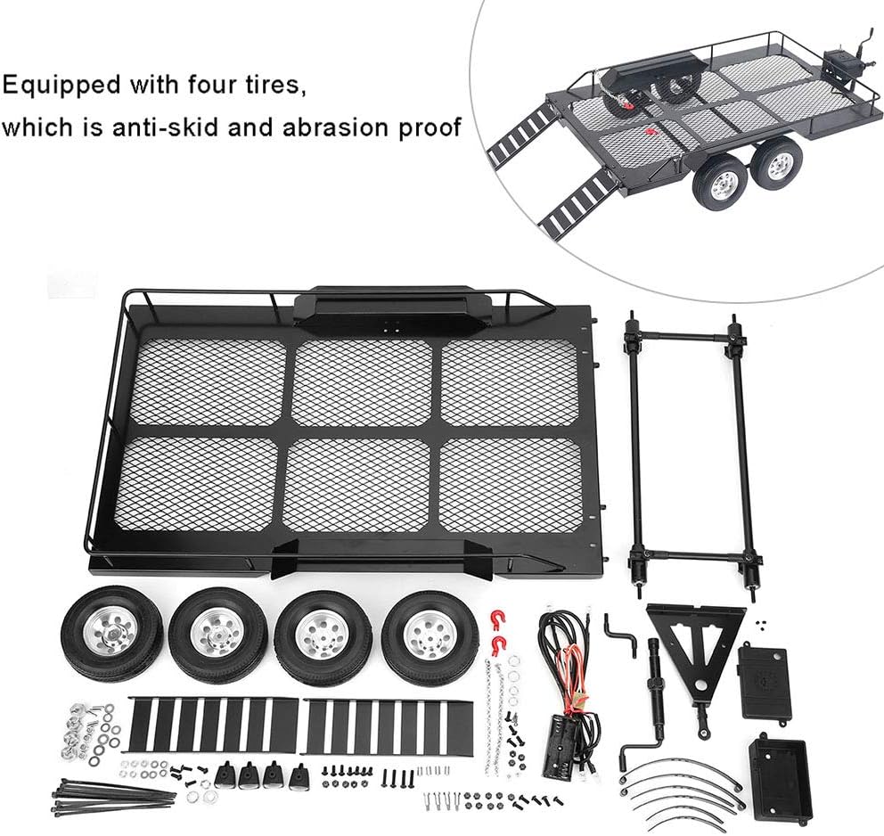 Metal RC Trailer Toy for 1/10 RC Car H58778