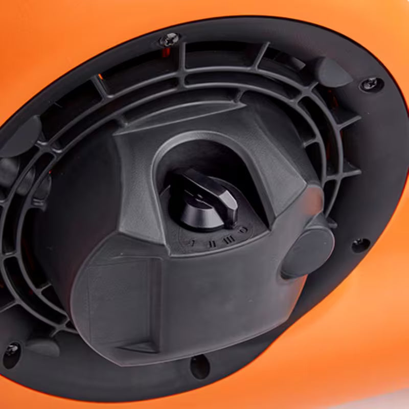 3-Speed Portable Blower Fan Air Mover with Collapsible Handle and Rear Wheels W8589
