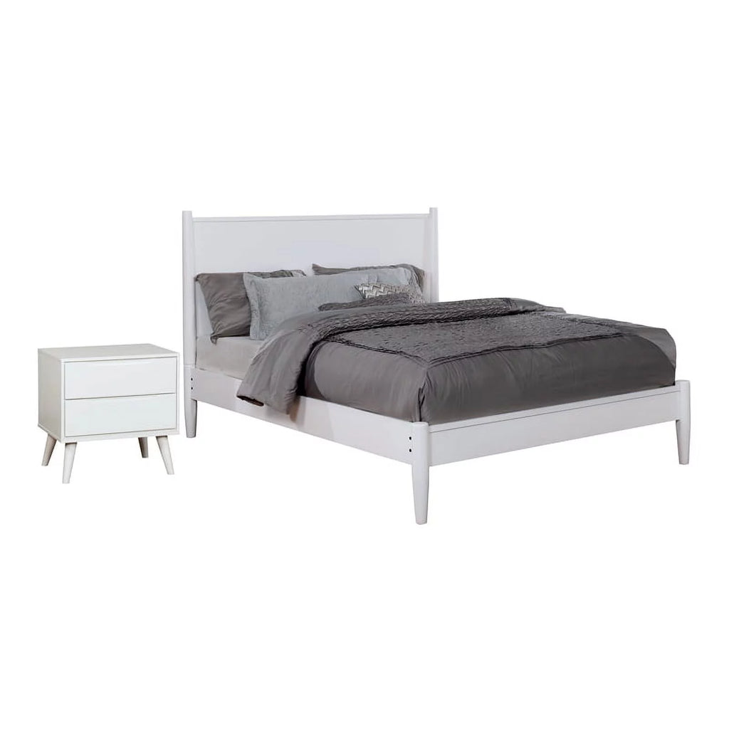 White Solid Wood King Bedroom Set with Nightstand Z825584