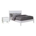 White Solid Wood King Bedroom Set with Nightstand Z825584