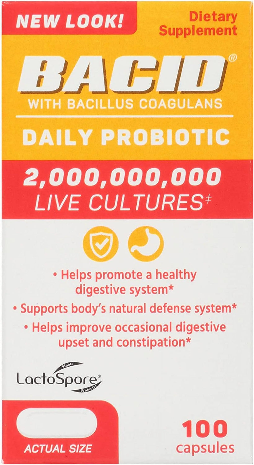 100 ct Probiotic with Bacillus Coagulans V1143